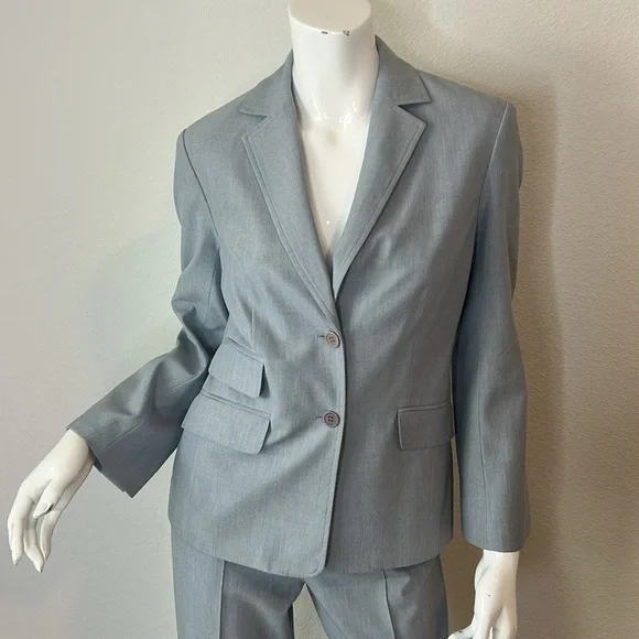 BCBG women’s blue/gray three-piece suit, including pants/skirt/jacket size 6 - Picture 2 of 16